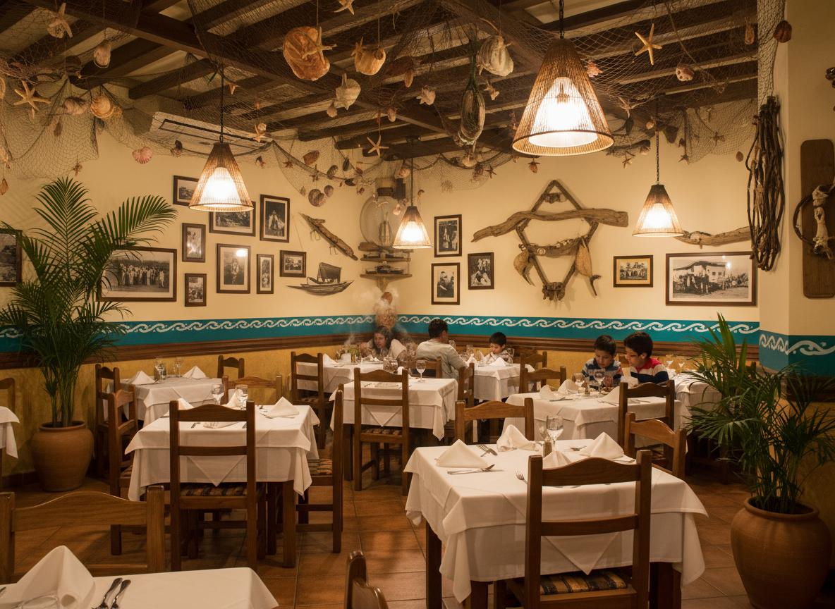 Interior del restaurante La Isla Escondida